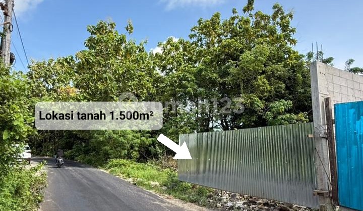 Dijual Tanah Zona Pariwisata di Taman Paradise, Ungasan, Bal