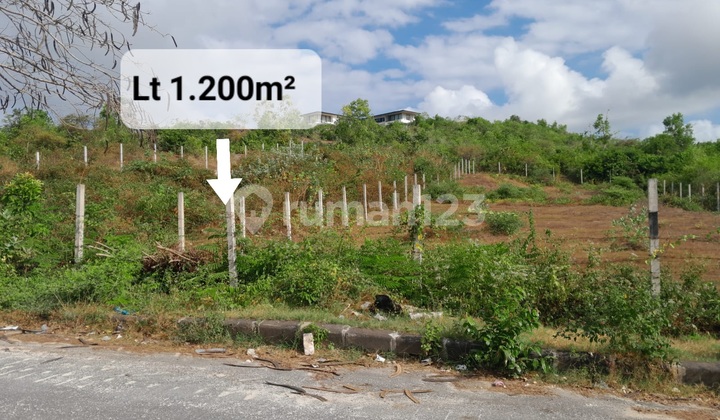 For Sale: Super Rare Ocean View Land, Ready to Build, Yellow Zone on Jalan Bukit Bintang, Puri Gading, Jimbaran, Badung, Bali