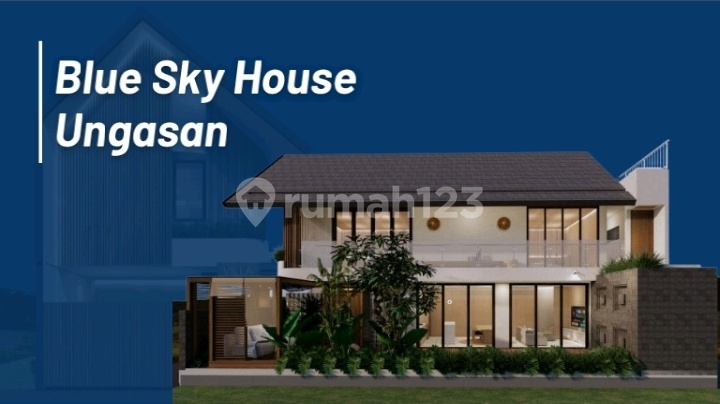For Sale New "Blue Sky House" Tropical Villa-Style Private Home In Ungasan, Badung, Bali