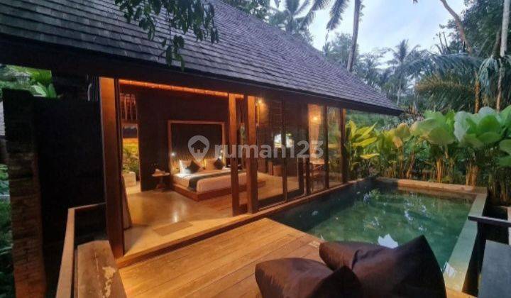 Dijual One Bedroom Villatel Dengan Pemandangan Sungai Dan Hutan Di Ubud, Bali. 1