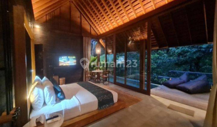 Dijual One Bedroom Villatel Dengan Pemandangan Sungai Dan Hutan Di Ubud, Bali. 2