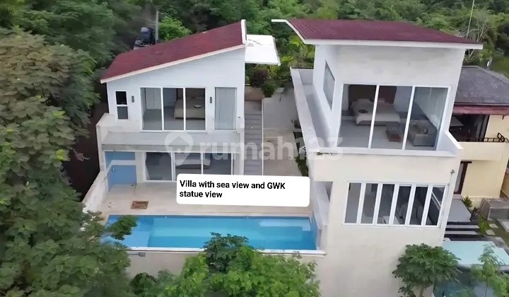 Exquisite 3-bedroom Seaview Villa & Gwk Statue View For Sale In Jimbaran, South Kuta, Bali Exquisite 3-bedroom Seaview Villa & Gwk Statue View For Sale In Jimbaran, South Kuta, Bali