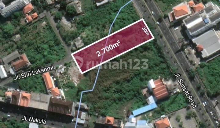 Dijual Tanah di Pinggir Jalan Utama Sunset Road, Badung, Bali Dijual Tanah di Pinggir Jalan Utama Sunset Road, Badung, Bali