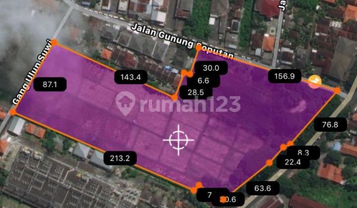 For Rent/Premium Vacant Land on Imam Bonjol Main Road, Pemecutan, West Denpasar