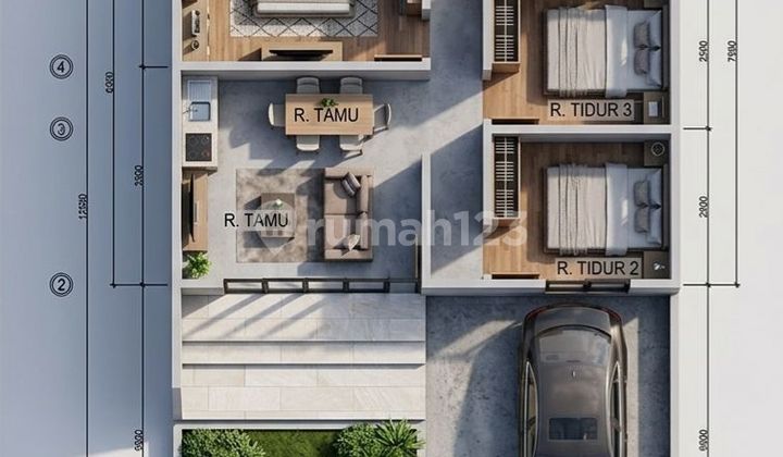 Promo! Rumah (Kpr) Baru "Blue Ocean Residence " Kampial, Benoa,Kuta Selatan, Badung, Bali