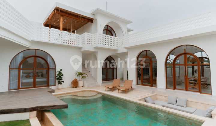 For Sale And For Rent Modern Mediterranean Villa With Sea View, Rice Field View, And Mountain View Near Kelating Beach, Tabanan, Bali.