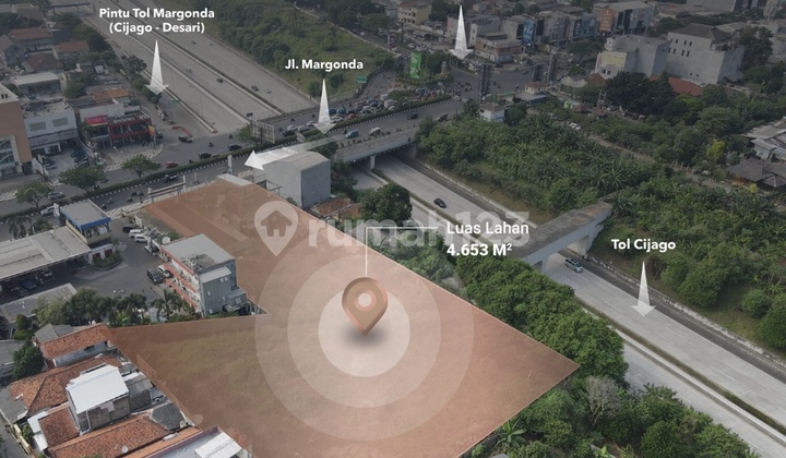 Dijual Tanah Jalan Raya Margonda Kota Depok Jawa Barat