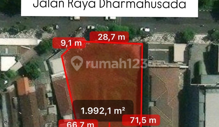 Dijual Tanah Raya Dharmahusada Surabaya Timur
