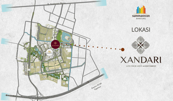 Kavling Strategis Bangun Design Impian di Xandari Summarecon Bdg 2