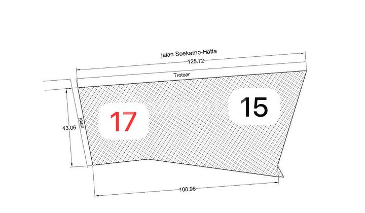 Land for Sale on Soekarno Hatta Gedebage Main Road Towards Bandung City Land for Sale on Soekarno Hatta Gedebage Main Road Towards Bandung City