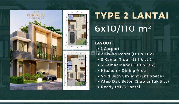 Dijual Rumah brand New lokasi strategis di Kembangan Jakarta Barat 2