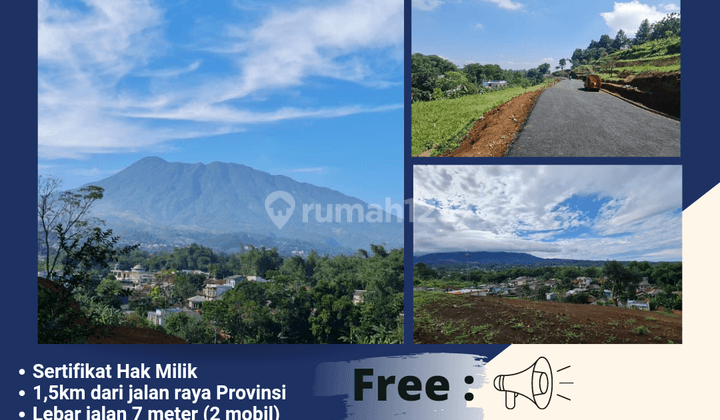 Dijual tanah 2700m² di Cisarua puncak Bogor 1