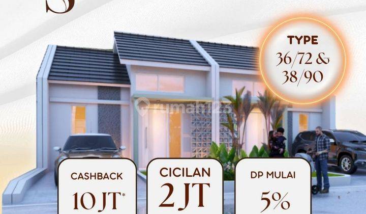 Rumah murah 400 jt'an di dekat kota Sidoarjo free biaya  1