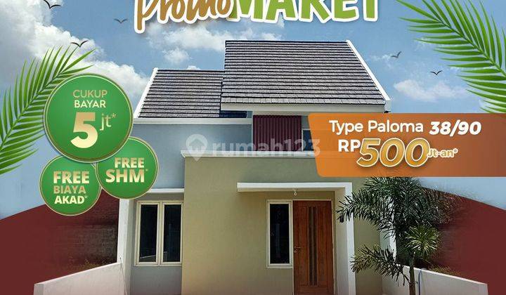 Rumah 500 jt'an di kota Sidoarjo tanpa DP free all Biaya  1