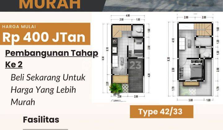 Rumah 2 Lantai Termurah Di Surabaya Barat Harga 400 Jt'An  1