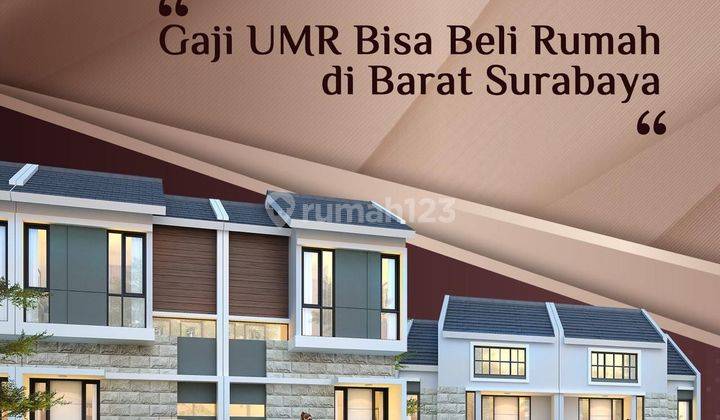 Rumah Siap Huni 200 Jt'An Di Baratnya Surabaya Tanpa Dp Free  1