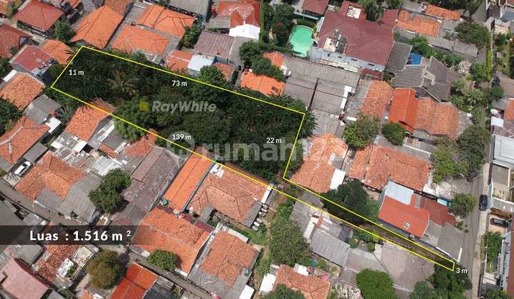Tanah Luas 1.516 M² di Lebak Bulus Lokasi Premium Dekat MRT & Tol