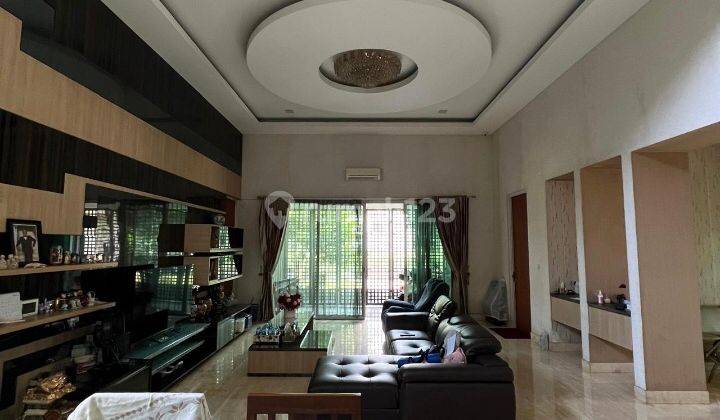 Rumah besar asri, dilahan Luas, lingkungan hijau sejuk, 2 lantai, Furnished, SHM, di De Frangipani- De Park, BSD CITY  2