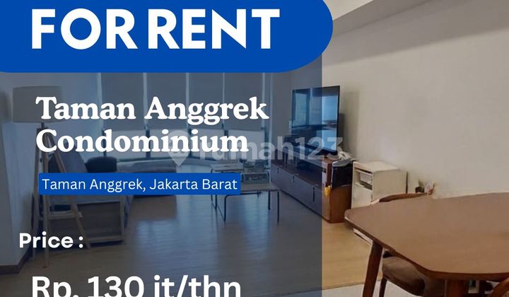For Rent Taman Anggrek Condo 2+1Br Best City View Fully Furnished