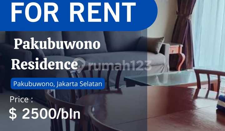 Pakubuwono Residence For Rent Best Unit 2+1 BR Full Furnish 