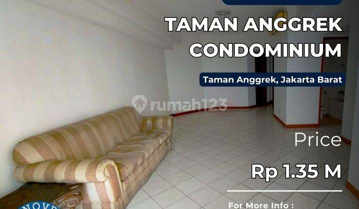 TURUN HARGA JUAL Taman Anggrek Condo Unit Sudut 2+1BR City View  1