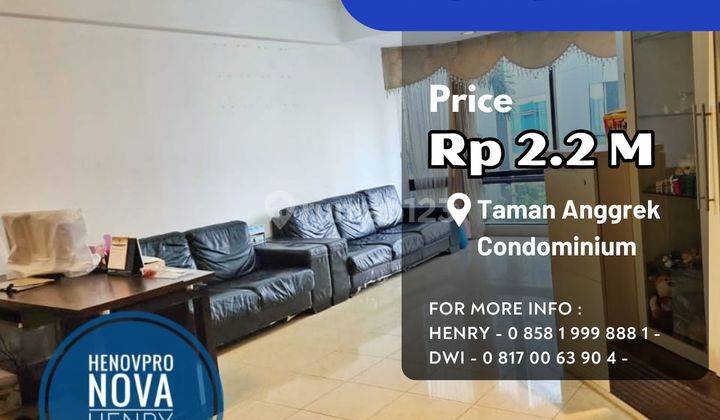 Taman Anggrek Condo 3 BR Special Unit Sdh Renov Hadap Garden+pool 1