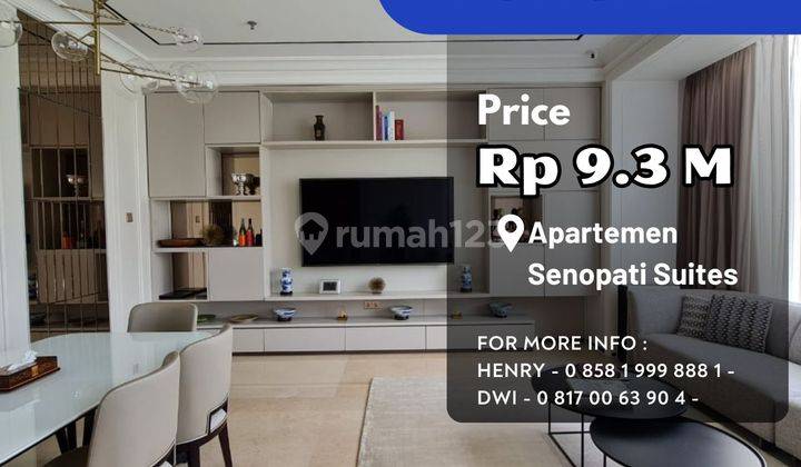 Senopati Suites Harga Terbaik Unit 2+1 BR Turun Harga Bu Banget