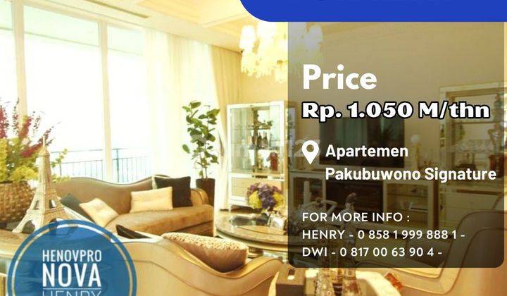 Pakubuwono Signature 4br+1 Study Luxury Unit Mid Floor Best Pool  1