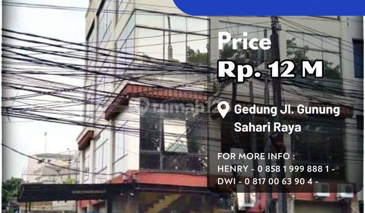 Turun Harga Gedung 4 Lt. Sekitar Gunung Sahari Cocok Unt Kantor 1