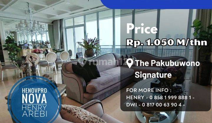 Pakubuwono Signature BR + 1 Study Luxury Unit Mid Floor Best View 1