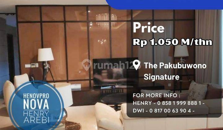 Pakubuwono Signature 4 BR + 1 Study Luxury Unit Middle Floor 1