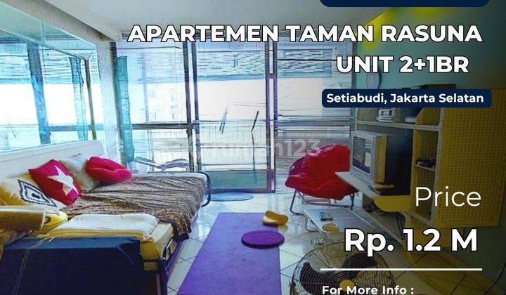 Dibawa Njop Taman Rasuna Unit 2+1BR Epic View Turun Harga 1