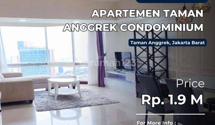 Investasi Terbaik Unit Renov Taman Anggrek Condo 2+1BR City 1