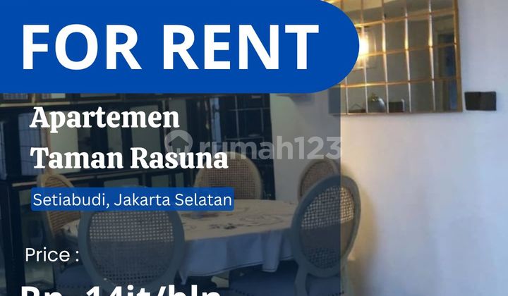 For Rent Apartment TAMAN RASUNA Mid Floor FULLY FURNISHED with Best View