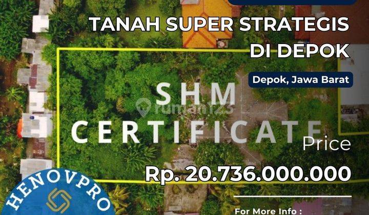 Dijual Tanah Super Strategis di Depok Jawa Barat 1