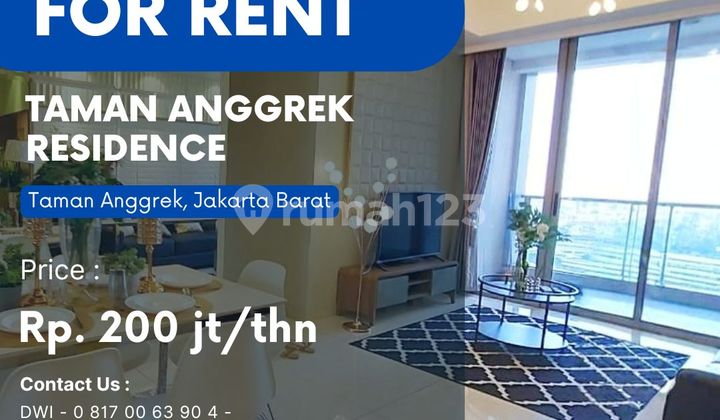 BRAND NEW Taman Anggrek Residence Unit 3BR+1 Full Furnish