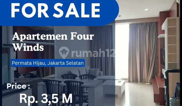 Dijual Cepat Four Winds Apt.2br+Studybig Size Unit Best City View 2