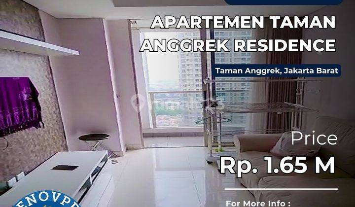 Dijual Apartemen Taman Anggrek Residence Unit 2BR Pool View 1