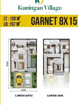 Disewakan Rumah Brand New Kuningan Village Ukuran 8x15 2