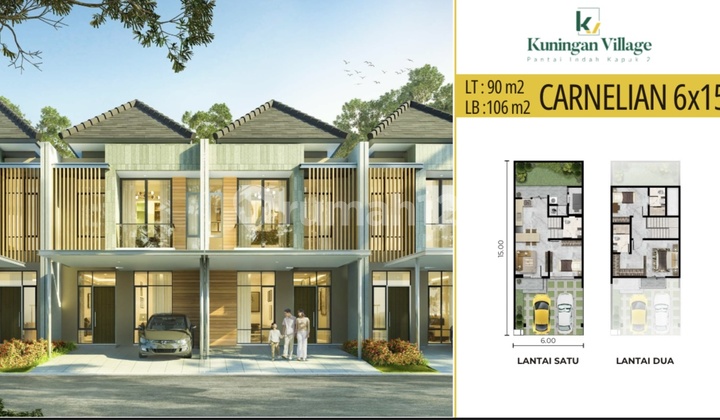 Dijual Rumah Brand New Kuningan Village Lokasi Bagus Strategis Ukuran 6x15 M2 