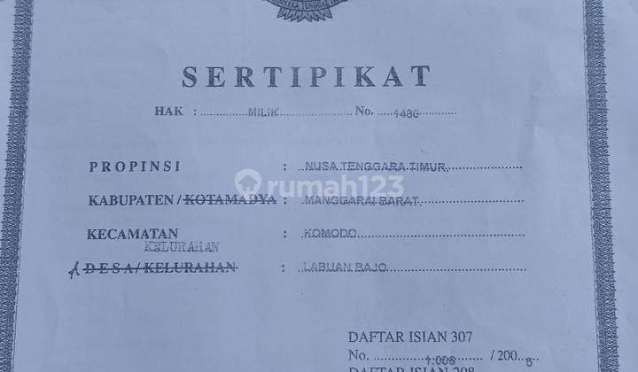 Rumah di daerah Bandara Labuan Bajo sangat strategis 4
