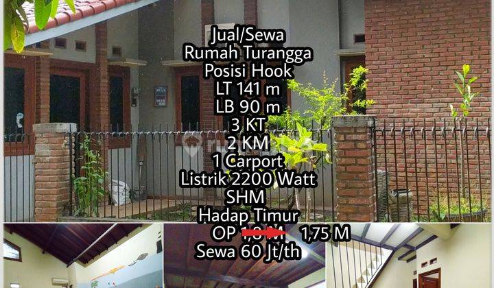 Rumah Unik posisi Hook Siap Huni di Turangga BKR Bandung 1