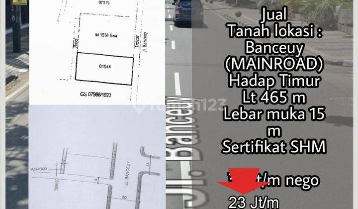 Jual Cepat Tanah Untuk Usaha di Pusat kota Bandung (Banceuy)