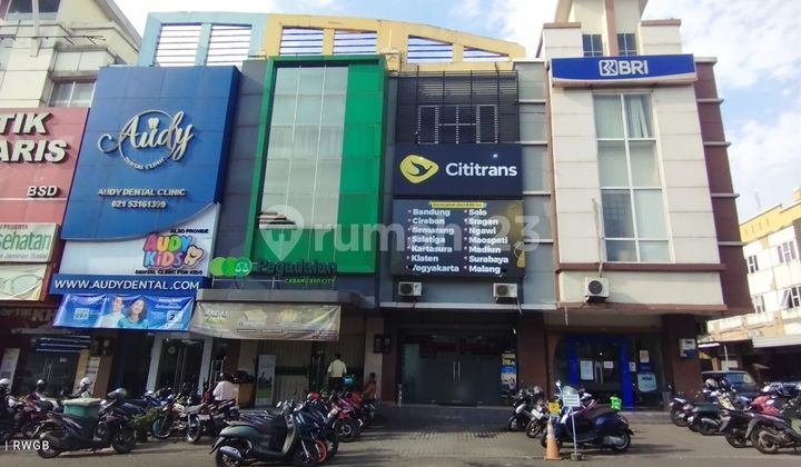 quick sale shop house facing pahlawan seribu road golden boulevard bsd city