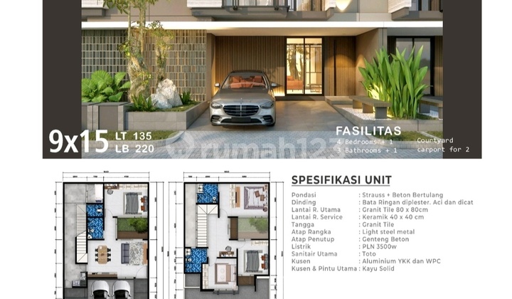 For Sale New House (Under Construction) In Woodland - Citraland Utama West Surabaya 2