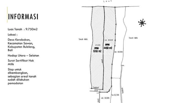 Dijual tanah pinggir pantai dekat kota singaraja  2