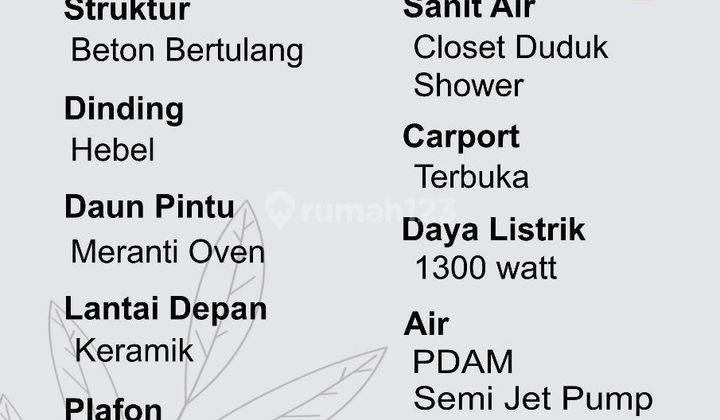 Dijual Bu Rumah Baru Murah Dan SHM 1