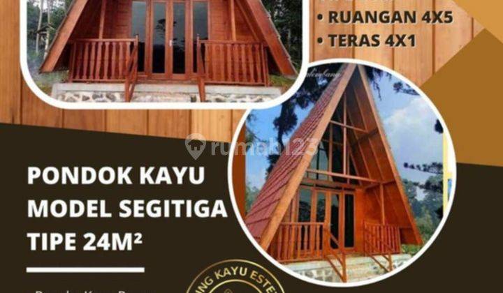 Rumah Villa Kayu Murah di Bogor  1