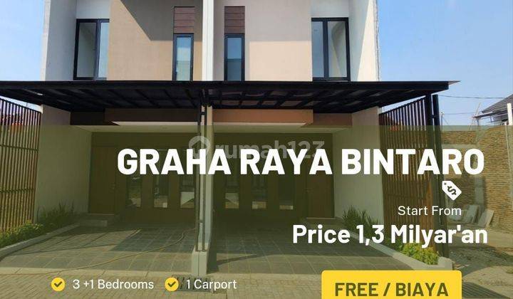 Rumah Baru Cluster Ready Huni Di Graha Raya Bintaro.kpr Dp0% Free 2