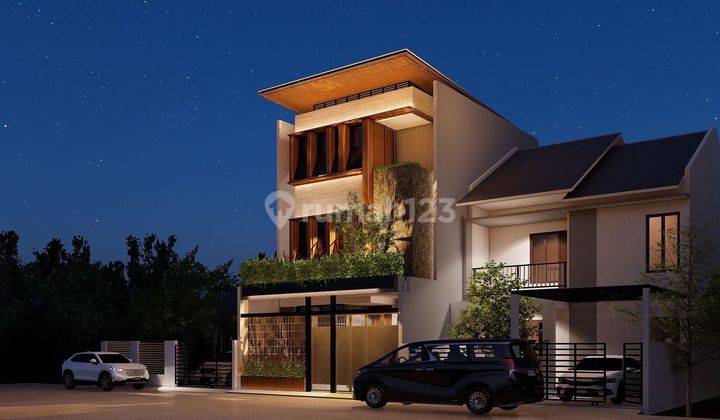  Jual Cepat Rumah Mewah 3 Lantai di Alam Permai Pondok Indah 1